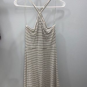 Short dress with cross neck